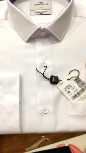 (42-43) Áo sơ mi trắng dài tay nam ARISTINO form slim trẻ trung vải sợi tre mềm mát thoáng khí ALSR09