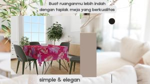 Taplak/Alas Meja Makan Ruang Tamu Motif Embos Terbaru LP