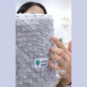 LITTLE EDEN ผ้าห่มมิงกี้ กันไรฝุ่น เป็นใยฟูพิเศษ Minky Dot Size 70×100 cm.