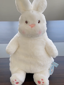 COD ตุ๊กตากระต่ายขี้เกียจ ตุ๊กตากระต่าย แบบนิ่ม สีขาว ขนาดใหญ่ ขนาด 45/60 ซม. ตุ๊กตาตัวใหญ่ ของขวัญเด็ก หมอนตุ๊กตา