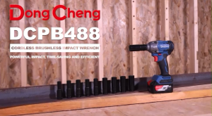 Dongcheng DCPB 488 Cordless Brushless Impact Wrench / Mesin Pembuka Baut Kendaraan Baterai 1/2 Inch