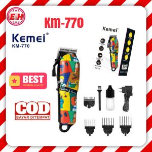 Alat Cukur Rambut Kemei KM-770 Hair Clipper Professional Graffiti Maker Art Electric Mesin Cukuran Barber KM 770