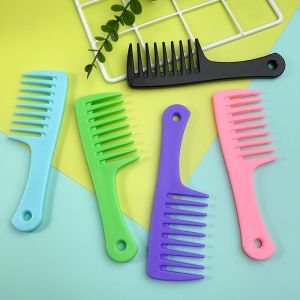 Pocket Comb Student Portable Mini Large and Wide Tooth Hair Curling Comb Anti-Static Knotted Long Hair Smooth Hair Vulcanized Rubber Durable