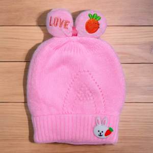Infant Baby 0-6 Months Old Baby Girl Wool Knitted Bonnet Baby Hats High Quality FH-1028