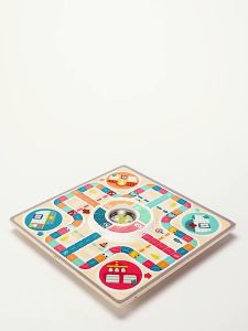 TOP BRIGHT Family Game Flying Chess Wooden Board Games Kids Toys