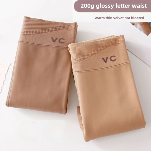 Spring and Autumn Thin Velvet VC One-Piece Water Light Socks Superb Fleshcolor Pantynose Women Fall and Winter Nude Feel Supernatural Skin Color Bottoming Pantyhose
