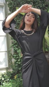 Wulfi Kaftan Mawaddah Black All Size