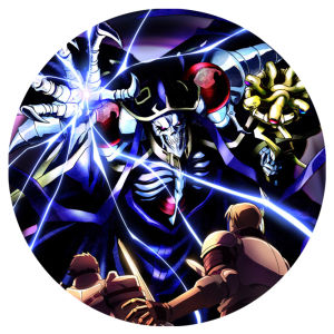 58mm Anime Overlord Ainz Ooal Gown Albedo Shalltear Bloodfallen Cosplay COSTUME Badge Pin SPTE Tinplate Brooch Prop Gilf