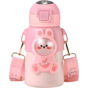 Childrens Thermal Cup Food Grade 316 Water Cup School Specialty Boys Girls Water Bottle Straw Cup Cartoon Style Stainless Steel