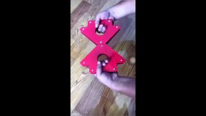 H.S. แม่เหล็กจับฉาก 3 นิ้ว 4 นิ้ว แม่เหล็กจับชิ้นงาน จิ๊กจับฉาก แม่เหล็กจับมุม Welding positioner