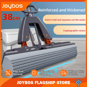 Joybos 28cm  PVA Sponge Mop Hands Free Squeeze Dry Floor Cleaning  Mop Wet and dry mop Powerful water absorption double -fold four -sided squeeze Sponge mop