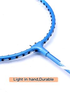 [🇵🇭 Stock&COD] Original 2pcs Badminton Racket Set With Free Shuttlecock Full Carbon 24 Lbs Training Set For Student Beginners Fitness