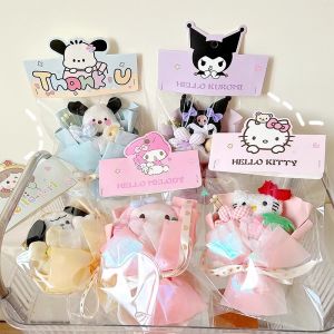 Cartoon My Melody Kuromi Cinnamoroll Kt Cat Plush Doll Creative Flower Bouquet Valentine Christmas Graduation Birthday Gift