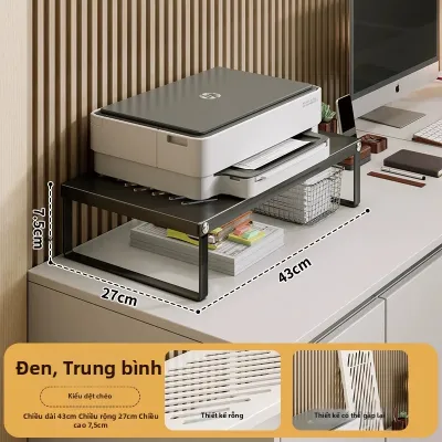 WUBUWEI | Kệ Đựng Máy In Bàn Làm Việc Kệ Sách Nhỏ Có Thể Điều Chỉnh Chiều Cao