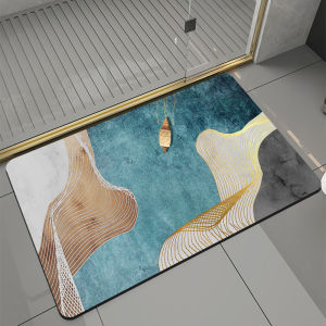 พรมปูพื้น VIKAMA - พรมปูพื้นสำหรับประตูทางเข้า - พรมกันลื่นซึมซับน้ำ - พรมปูพื้นสำหรับบันไดประตูห้องน้ำ - ของตกแต่งบ้าน