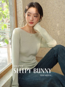 Wool V-Neck Long Sleeve Slim Fit Sweater