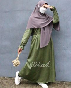 UNA basic dress Brand IJTIHAD katun Madinah Fodu impor