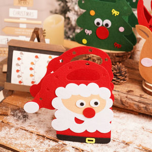 Christmas Gift Bag Creative Felt Cloth Kids Candy Gift Bag Christmas Eve Satchel Apple Bag