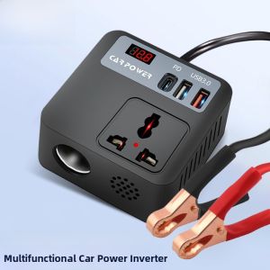 High Power Car Mounted Inverter 12v 24v to 220v Smart Power Conversion Charger for Sedan Motorcycle Battery Universal