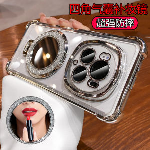 New Release Silicone Phone Case for Honor Magic6P Anti-Fall Full Lens Coverage Magic4 Simplicity Trendy Diamond Decorated Soft Shell