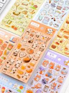 สติ๊กเกอร์คริสตัล 3 มิติ ลายสัตว์น่ารัก ลายแพนด้า ลายปีกนก ลายสัตว์ สำหรับเด็กผู้หญิง อุปกรณ์ตกแต่งบันทึก ของเล่นการศึกษา