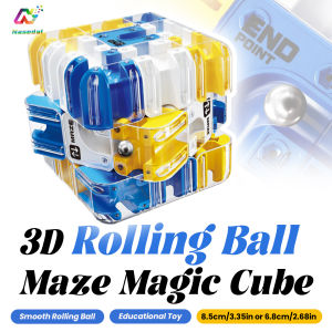 3D Rolling Ball Maze Magic Cube Parent Child Educational Toy Training Stress Relief Christmas New Year Birthday DIY Gift for Kid