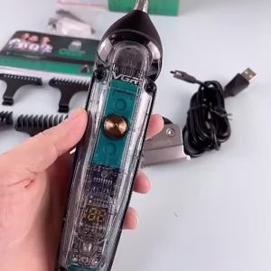 VGR | Máy Cắt Tóc Không Dây VGR 949 Máy Cắt Tóc Có Màn Hình Kỹ Thuật Số Có Thể Sạc Lại Máy Cắt Tóc Trong Suốt Có Thể Điều Chỉnh Độ Dài Cho Nam Và Nữ