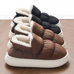 Dép Bông Lót Lông Vũ Đế Dày Mùa Đông 2025 Mới Cho Cặp Đôi Đi Trong Nhà Ấm Áp Thoải Mái Cho Nam Và Nữ