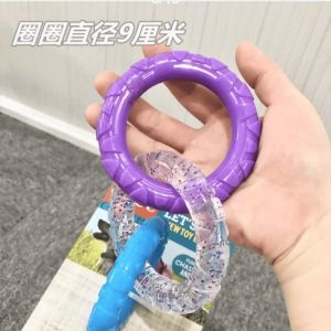 Large Dog Toy Interactive Training Teeth Cleaning Chew Proof Pull Ring Fun Self Entertaining for Golden Retriever Border Collie
