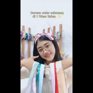 BANDANA KARET VELVET - Headband Karet Velvet Aksesoris Rambut Bahan Velvet Awan Bandana Hair Accessories Bayi Anak Perempuan Wanita