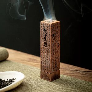 pdq | Lọ Đốt Trầm Bằng Gốm Đế Kim Loại Dùng Cho Trị Liệu Hương Thơm Thiền Định Trang Trí Nhà Cửa Dành Cho Trầm Hương Và Đàn Hương.