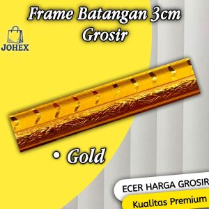 frame batangan 3cm panjang 1meter / lis plavon / figura 3d / linen figura