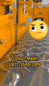 (T18) Kawat Pagar Harmonika Galvanis 16MM Tinggi 18 Meter Lubang 5CM & 6CM