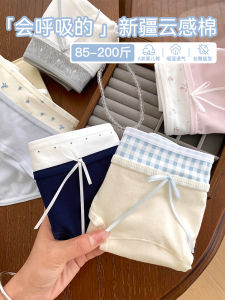 Pure Cotton Womens Underwear Breathable Antibacterial High Waist Briefs Comfortable Triangle Pants Full Coverage Panties