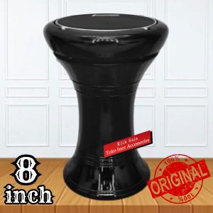 Dumbuk Darbuka Kayu 8.inch Hitam Glos