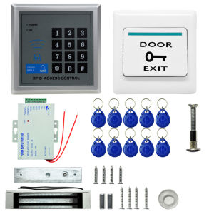 Access Control Password System Multifunctional ID Keyfobs Tags Set Security Management Magnetic Door Lock System Equipment for Bank Hotel Office[Winnereco Lifestyle]