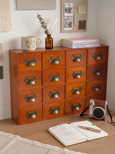 Retro Drawer-style Storage Box Organizer