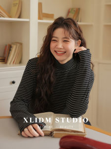 Áo Thun Cổ Đứng Mùa Thu Đông Cỡ Lớn Giữ Nhiệt Độ Cơ Bản Pha Trộn Sợi Polyester Cotton Nylon Thường Ngày Dài Tay Quần Áo Làm Việc