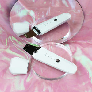 การบำบัดด้วยไฟแดงน้ำเงินยกกระชับผิวด้วยไอออนเครื่องกำจัดสิวหัวดำสำหรับทำความสะอาดใบหน้าแบบที่ขัดผิวอัลตร้าโซนิก