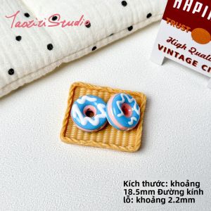 Đồ Thủ Công DIY Dễ Thương Ngọt Ngào Hình Bánh Donut Bằng Hạt Dầu Sơn Dầu Vẽ Tay Phụ Kiện Dây Chuyền Vòng Tay Dây Chuyền Điện Thoại