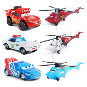 Takara Tomy | Disney Pixar Cars 2 Cars 3 Lightning McQueen plane Doc Hudson Flo Model Car 1:55 Metal Die Casting Racing Car Kids Gifts Toys
