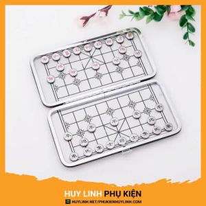 Bàn cờ tướng nam châm 2 mặt bộ cờ tướng có quân cờ nam châm tự hít siêu nhỏ gọn tiện dụng bộ cờ tướng mini du lịch bỏ túi