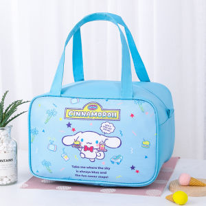 กระเป๋าใส่กล่องข้าวมื้อเที่ยงแบบมีซิปกันน้ำความจุขนาดใหญ่สำหรับผู้ใช้ในออฟฟิศ กระเป๋าใส่อาหารแบบมีซิปกันความร้อนสำหรับนักเรียนและนักศึกษา