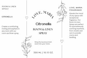Love Maria Fragrance - Premium Oil based Room & Linen Hotel Fragrance Spray