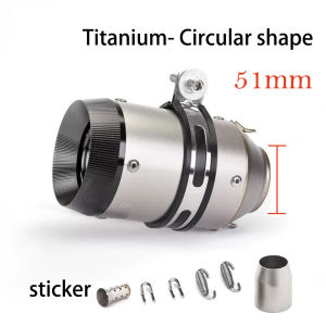 51mm Universal Motorcycle GP Exhaust With stickers and DB killer Carbon Fiber for Yamaha z900 R6 S1000RR S1000XR Escape Muffler