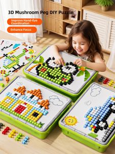 XIDIQI | Mushroom Pin Educational Toy Interactive Game