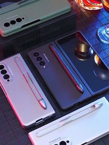 เคส Fold6 / Fold5 / Fold4 / Fold3 Case Galaxy Z Pen Slot Matt เนื้อแมตต์ ใส่ปากกาบน บาง (ไม่มีกระจก)