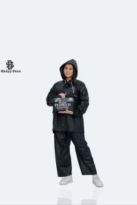 JAS HUJAN RAINCOAT Terbaru Pria Wanita Dewasa BY FLORYN Bahan PVC Tebal Anti Rembes cream