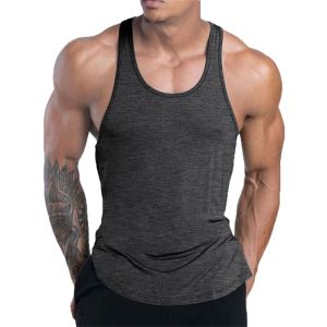Mens Sports Fitness Tank Top Summer training undershirt Running Basketball Quick Drying vest Breathable loose T-shirt men vest