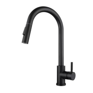 Pull-out Adjustable Stainless Steel Kitchen Faucet
